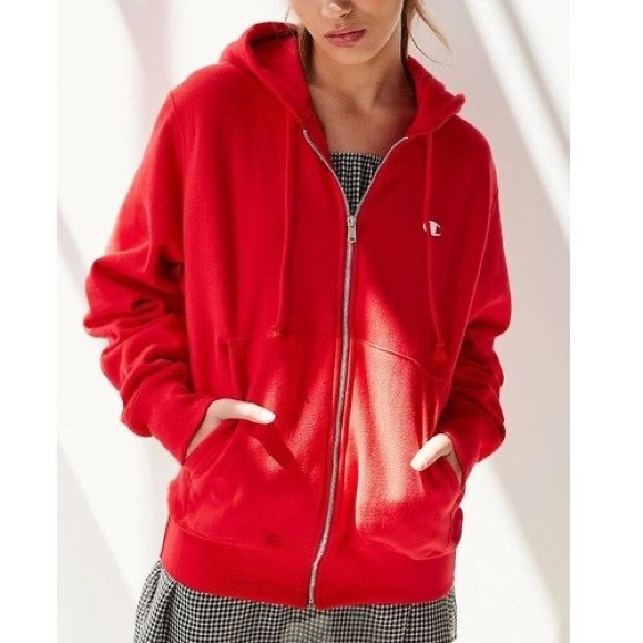red champion zip up